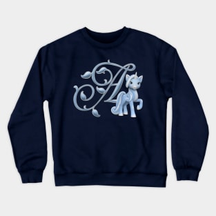 Monogram A Custom Unicorn Crewneck Sweatshirt